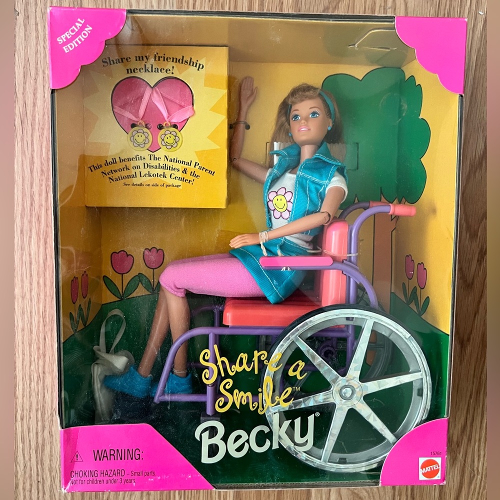NIB/NRFP Share a Smile Becky doll (Friend of Barbie)